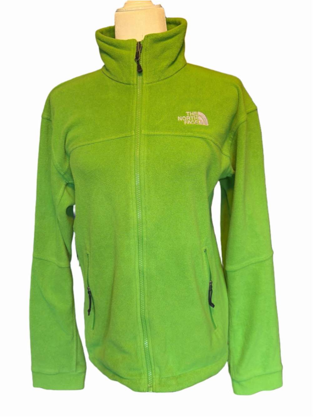 Men's The North Face Fleece Jacket Size M Green